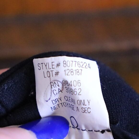 Theory Black Structured Riding Pants Sz 6 - Picture 8 of 9